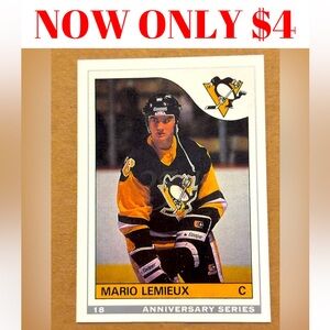 Mario Lemieux 1992 OPC 25th Anniversary Penguins Rookie RC Hockey Card